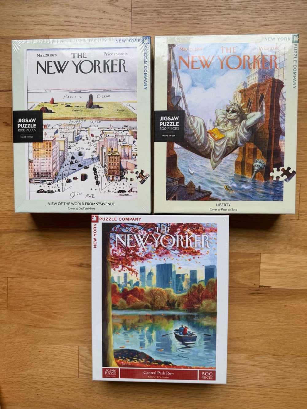 The New Yorker Jigsaw Puzzle Bundle Liberty Brooklyn Central Park 🗽🌉🏙️🏞️